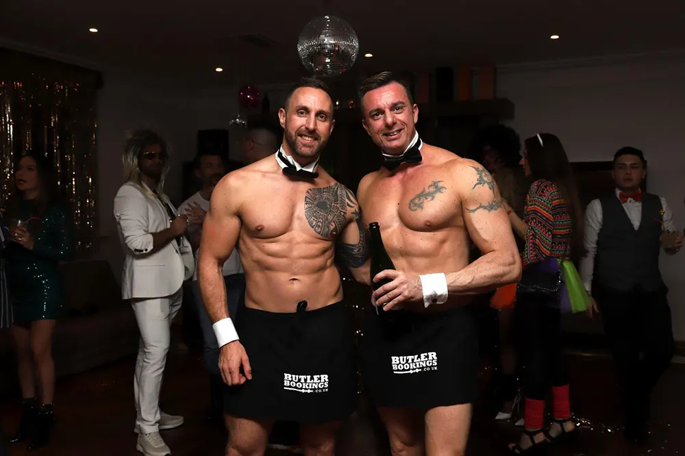 Buff Butlers entertaining guests